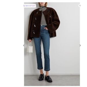 FRAME Le Sylvie Cropped High-rise Straight-leg Jeans - Nobleton